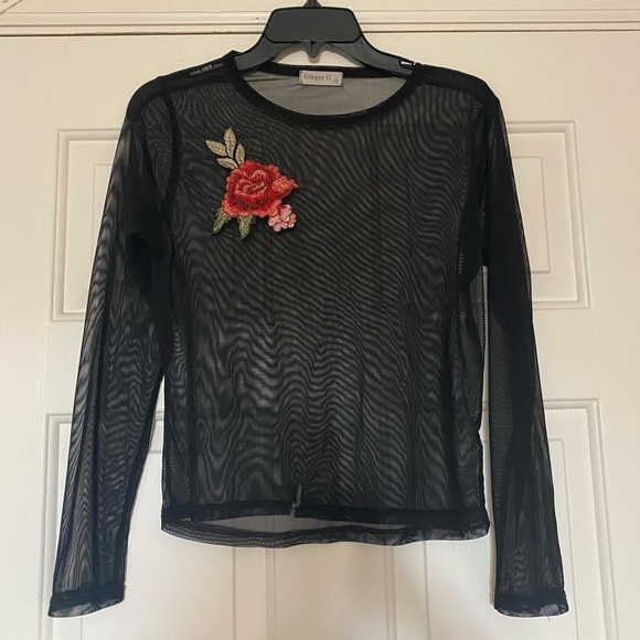 Sheer black shirt - Picture 1 of 1